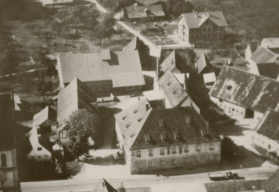 Krone Berkheim, Bild aus der Luft 1960